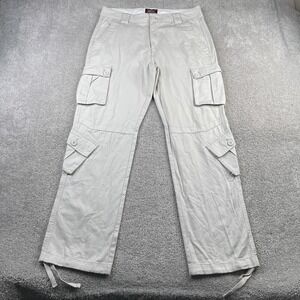 Matchstick Pants Mens 34x32 Tan Khaki Cargo‎ Heavy Twill Skater Tactical Utility